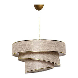 Hanah Home Suspension en métal et coton Couper beige.