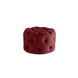 Lisa Design Gallata - pouf Chesterfield rond - en velours