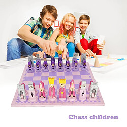 Acheter Universal Ensemble d'échecs en bois Tableaux de jouets éducatifs pour enfants et faire des batailles Cadeaux d'échecs haut de gamme Jeux occasionnels | Jeux de stratégie