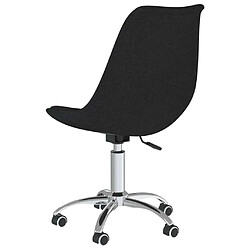 Maison Chic Chaise Gaming | Chaise pivotante de bureau Ergonomique Fauteuil Noir Tissu -GKD34054 pas cher