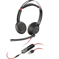 POLY Blackwire 5220 Stereo USB-A Headset (Bulk) POLY Micro-casque stéréo USB-A Blackwire 5220 (lot)