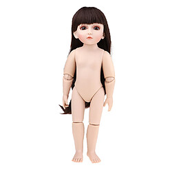 Corps nu articulé en plastique de 45 cm DIY NPK adossé pour poupées de fille BJD de 18 pouces Fille de poupée NPK