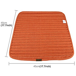 Wewoo Pour le bureau de famille Orange de voiture Tapis de coussin anti-glissant universel de quatre saisons de PCS pas cher