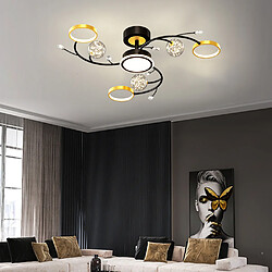 Universol 7 têtes Star Star Starry Night Living Room Lampe Tri-Colour Light Chandelier