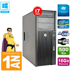 PC Tour HP WorkStation Z210 I7-2600 RAM 16Go Disque 500Go Graveur DVD Wifi W7 · Occasion 