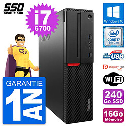 PC Lenovo ThinkCentre M800 SFF Intel i7-6700 RAM 16Go SSD 240Go Windows 10 Wifi · Occasion 