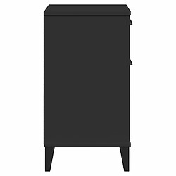 Acheter Maison Chic Table de chevet | Table de nuit VIKEN noir bois de pin solide -GKD57303