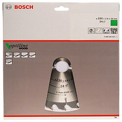 Lame pour scie circulaire Optiline Wood Ext 230mm Z.24 WZ Larg coupe.2,8mm BOSCH