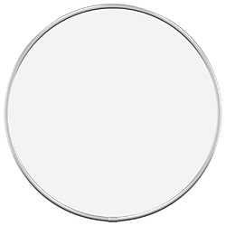 Maison Chic Miroir mural | Miroir Décoration pour Maison Salle de Bain Argenté 30 cm Rond -GKD68132