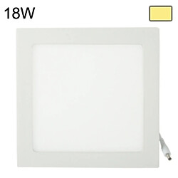 Wewoo Dalle LED blanc Ampoule à lanterne de 18W chaud, flux lumineux: 1600lm, taille: 22.4cm x 22.4cm x 1.7cm