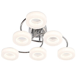 Plafonnier TOKIO 6x12W LED 4000K H17,5xP.61,6cm Chrome 