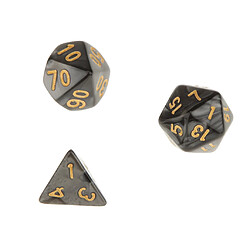 Acheter 35pcs / Set Dés Polyédriques Multicolore pour DND RPG MTG et Jeux de Table