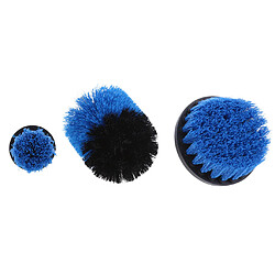 3pcs tuile coulis nettoyage perceuse brosse brosse gommage kit de fixation kit bleu