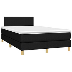 Avis Sommier à lattes LED,Cadre à lattes de lit avec matelas pour Adulte Noir 120x200 cm Tissu -MN34717