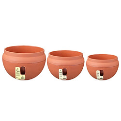 Acheter Wewoo Pots de fleurs en plastique suspendus Pot de avec chaîne suspendue, grande taille: 26,6 x 18 cm, livraison aléatoire de couleur