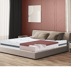 The White Stone Matelas Simple 100 x 185 à mémoire de forme| Premium Quality | Hauteur 27 cm | Made in Italy 