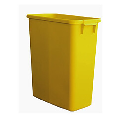 Graf Poubelle de tri rectangulaire 60 Litres jaune sans couvercle