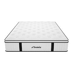 Acheter Vente-Unique Ensemble 160 x 200 cm sommier + matelas ressorts ensachés surmatelas intégré ép.28cm - AMERICAN DREAM de YSMÉE