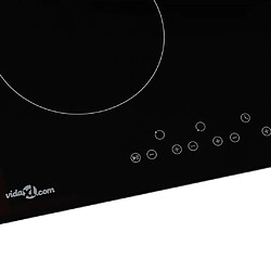 Avis vidaXL Plaque de cuisson Céramique 4 brûleurs Contrôle tactile 6000 W