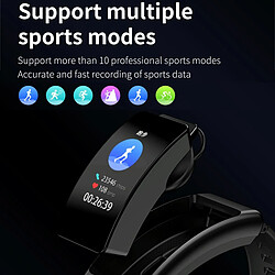 Yonis Montre Connectée IP67 Etanche Bluetooth Earphone