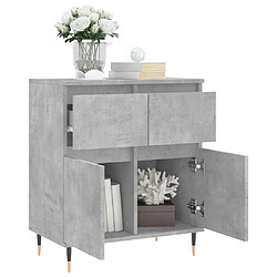 Acheter Maison Chic Buffet,Meuble de Rangement,commode pour salon,Cuisine Gris béton 60x35x70 cm Bois d'ingénierie -MN53460