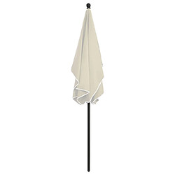 Avis vidaXL Parasol de jardin avec mât 210x140 cm Sable