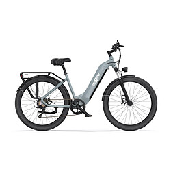 Vélo électrique de ville OneSport OT05 27,5" 250 W 36 V 18,2 Ah 25 km/h Avec APP - Gris