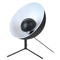 Lampe à Poser Cinéma en Métal Noir et Blanc COOPER