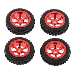 4 pièces 1/28 pneus de voiture de voiture rc pour Wltoys P929 P939 K979 K989 K999 rouge Pneus de roue RC Pneu en caoutchouc RC