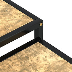 Acheter vidaXL Tables à thé 2 pcs MDF Noir et jaune