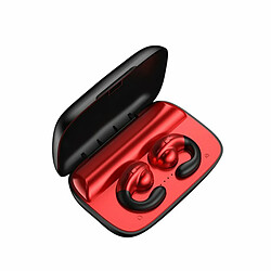 S19 Tws Écouteurs Sans Fil Oreille Clip Conduction Osseuse Bluetooth Casque Basse Hi-Fi Stéréo Écouteur Rouge 