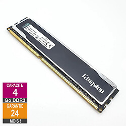 Barrette Mémoire 4Go RAM DDR3 Kingston KHX16C9B1B/4 DIMM PC3-12800U 1Rx8 - Reconditionné