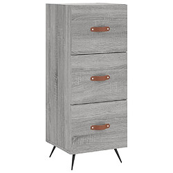 Maison Chic Buffet,Meuble de Rangement,commode pour salon,Cuisine Sonoma gris 34,5x34x90 cm Bois d'ingénierie -MN54791