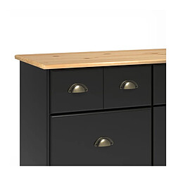 Acheter Zandiara Commode 4+2 tiroirs STANFORD noir et miel