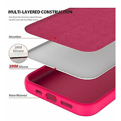 Avis Riffi Coque arrière souple en silicone Riff Slim & Soft pour Apple iPhone 12 / 12 Pro Rose foncé