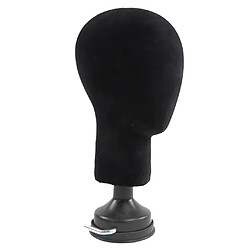 Pro formation Mannequin tête barbier pratique Mannequin tête chapeaux casquettes perruque lunettes affichage avec support de maintien assorti-Stable Tête de mannequin en mousse avec support pour la fabrication de perruque