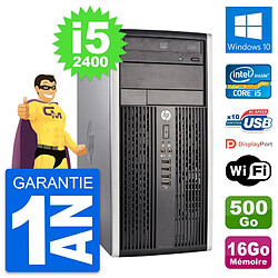 PC Tour HP Pro 6300 CMT Intel i5-2400 RAM 16Go Disque Dur 500Go Windows 10 Wifi · Occasion 