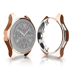 Wewoo Boîtier de montre Coque antichoc en TPU pour Samsung Gear S3 Frontier Smartwatch 42mm Or Rose