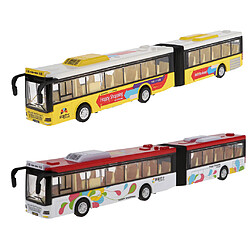 1:50 échelle alliage double bus voiture autocar tourisme voiture modèle véhicule jaune