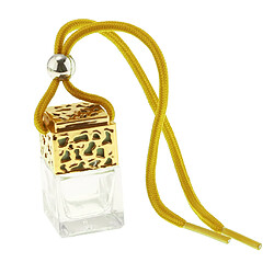 Vide bouteille de parfum en verre rechargeable suspendu pendentif voiture décor à la maison or