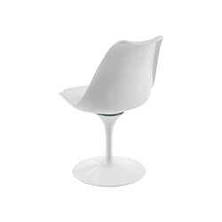 Acheter Vente-Unique Chaise en polypropylène, tissu et métal - Blanc - XAFY