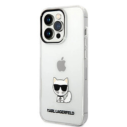 Karl Lagerfeld Coque arrière en TPU Choupette Transparent pour iPhone 14 Pro