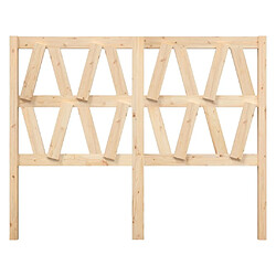 Avis Maison Chic Tête de lit scandinave pour lit adulte,Meuble de chambre 126x4x100 cm Bois massif de pin -MN32185