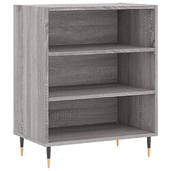 vidaXL Buffet sonoma gris 57x35x70 cm bois d'ingénierie