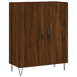 Maison Chic Buffet,Meuble de Rangement,commode pour salon,Cuisine chêne marron 69,5x34x90 cm bois d'ingénierie -MN78739