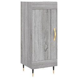 Maison Chic Buffet,Meuble de Rangement,commode pour salon,Cuisine Sonoma gris 34,5x34x90 cm Bois d'ingénierie -MN20689