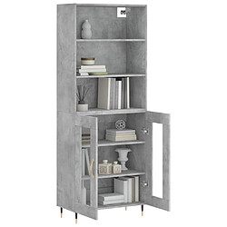 Avis Maison Chic Buffet,Meuble de Rangement,commode pour salon,Cuisine Gris béton 69,5x34x180 cm Bois d'ingénierie -MN12054