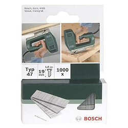 Bosch 2609255809 Set de 1000 clous d'agrafage Type 47 Longueur 16 Tête Largeur 1,8 mm Epaisseur 1,27