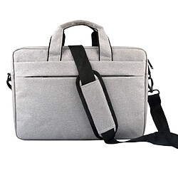 Wewoo Sacoche ordinateur 13.3 pouces gris pour 13,3 et ci-dessous Macbook, Samsung, Lenovo, Sony, DELL Alienware, CHUWI, ASUS, HP Respirable résistant à l'usure mince léger mode épaule Zipper portable sac à bandoulière avec bandoulière, 