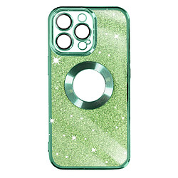 Avizar Coque iPhone 13 Pro Paillette Vert Coque pour iPhone 13 Pro Paillette Amovible Silicone Série Protecam Spark Vert